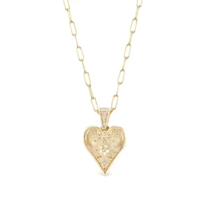 Marlo Laz Small Southwestern Heart Pendant