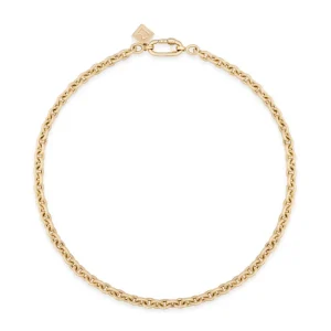 Lauren Rubinski Textured Lee Cable Short Chain