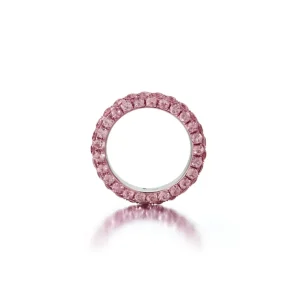 Graziela Three Sided Pink Sapphire Ring