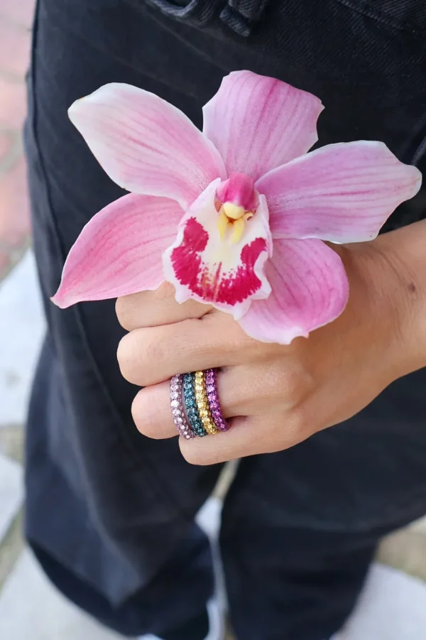 Graziela Three Sided Pink Sapphire Ring