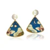 Silvia Furmanovich Tibetan Sky Marquetry Earrings