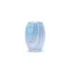 Paul Arnhold Glass Transparent Powder Blue Marbleized Vase