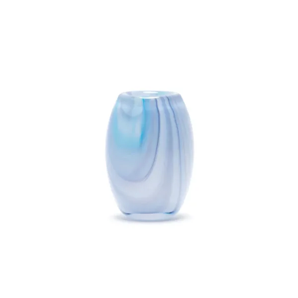 Paul Arnhold Glass Transparent Powder Blue Marbleized Vase