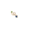 Bea Bongiasca Tsavorite and Blue Sapphire Mini Loop Earring