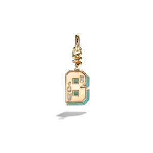 Boochier Turquoise "B" Charm