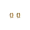 Lucy Delius Twisted Rope Huggie Hoops