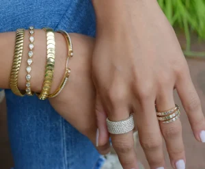 TinyGods Wide Pavé Diamond Band