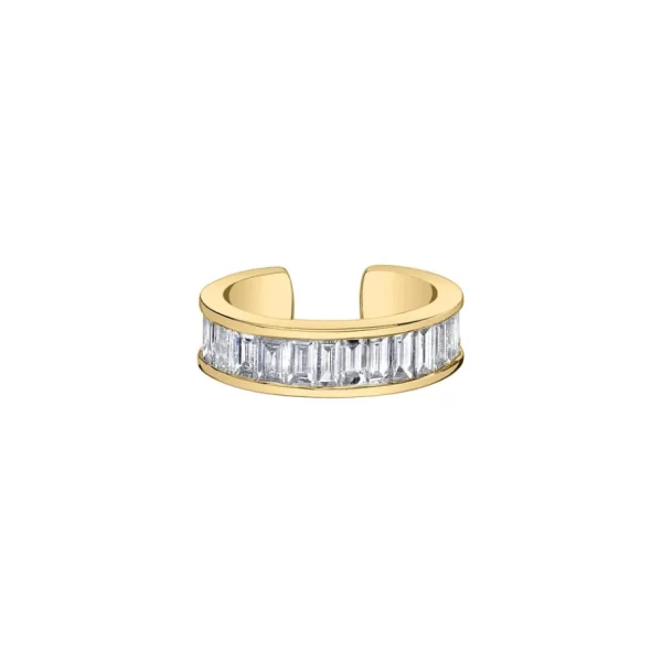 Anita Ko Yellow Gold Diamond Baguette Ear Cuff