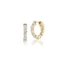 TinyGods Yellow Gold Diamond Mini-Hoop Earrings