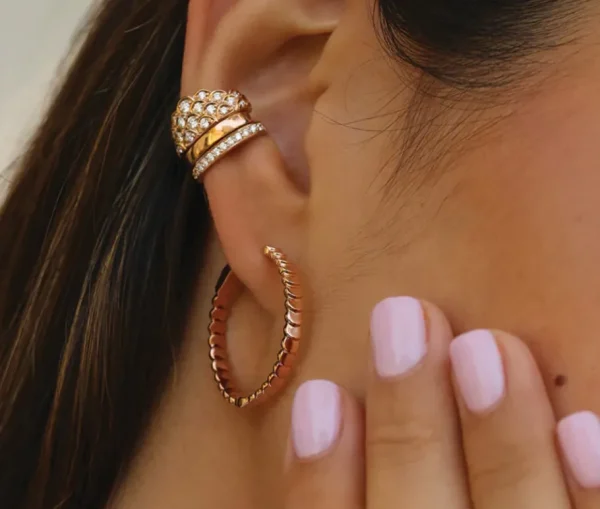 Anita Ko Yellow Gold Single Row Diamond Ear Cuff